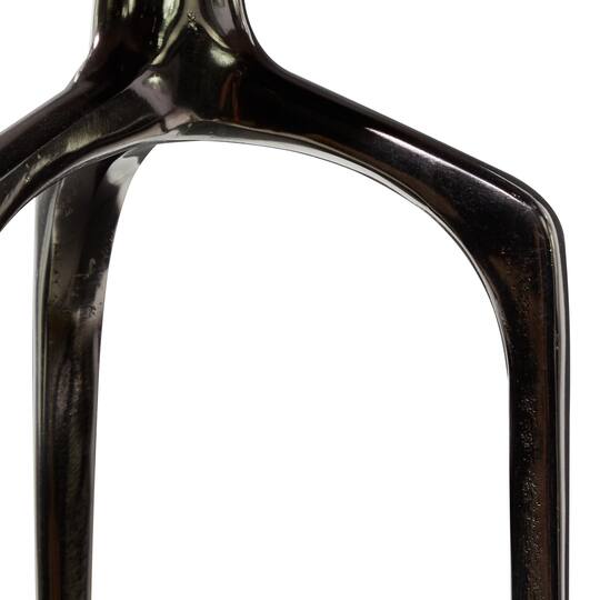 25" Black Aluminum Contemporary Accent Table